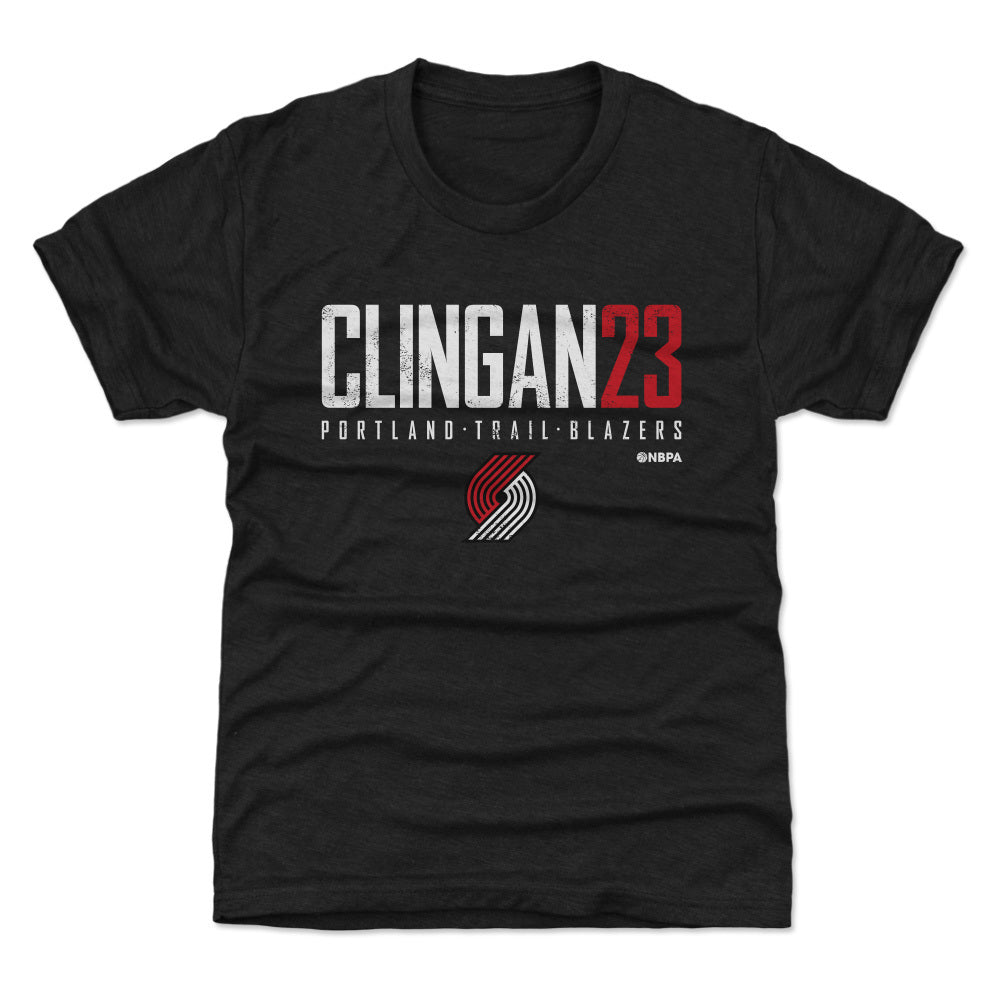 Donovan Clingan Black or Gray Elite Youth T-Shirt Kids T-Shirt Tri Black