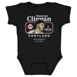 Donovan Clingan Portland Trail Blazers Cover Baby Creeper Kids Baby Onesie Black