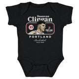 Donovan Clingan Portland Trail Blazers Cover Baby Creeper Kids Baby Onesie Black