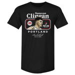 Donovan Clingan Portland Trail Blazers Cover T-Shirt Men's Premium T-Shirt Tri Black