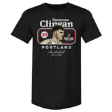 Donovan Clingan Portland Trail Blazers Cover T-Shirt Men's Premium T-Shirt Tri Black