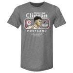Donovan Clingan Portland Trail Blazers Cover T-Shirt Men's Premium T-Shirt Tri Gray