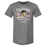 Donovan Clingan Portland Trail Blazers Cover T-Shirt Men's Premium T-Shirt Tri Gray