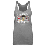 Donovan Clingan Portland Trail Blazers Cover Women's Tank Top Women's Tank Top Tri Gray