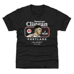 Donovan Clingan Portland Trail Blazers Cover Youth T-Shirt Kids T-Shirt Tri Black