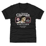 Donovan Clingan Portland Trail Blazers Cover Youth T-Shirt Kids T-Shirt Tri Black