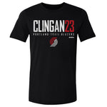 Donovan Clingan Portland Trail Blazers Elite Cotten T-Shirt Men's Cotton T-Shirt Black