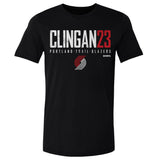 Donovan Clingan Portland Trail Blazers Elite Cotten T-Shirt Men's Cotton T-Shirt Black