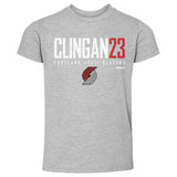 Donovan Clingan Portland Trail Blazers Elite Toddler T-Shirt Kids Toddler T-Shirt Heather Gray