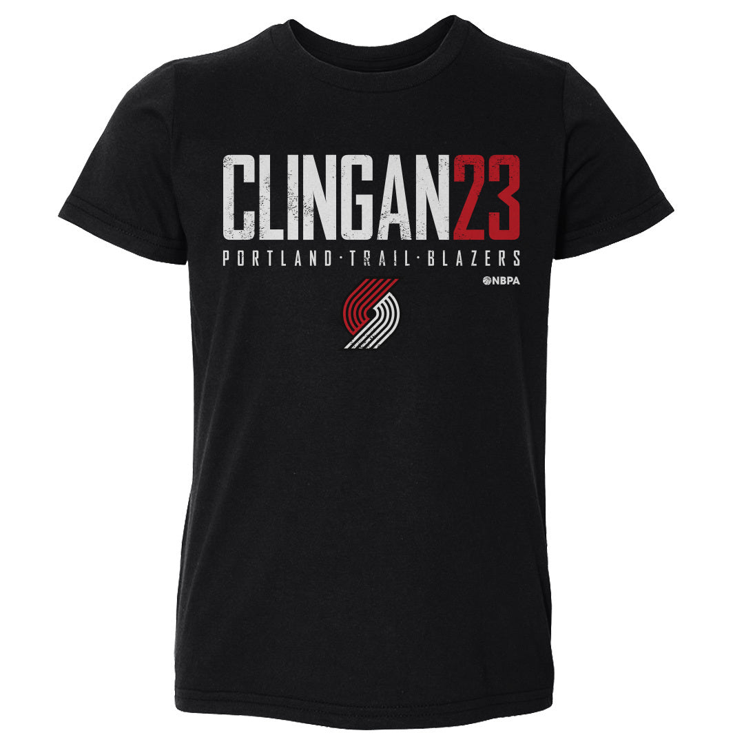 Donovan Clingan Portland Trail Blazers Elite Toddler T-Shirt Kids Toddler T-Shirt Black