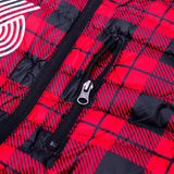 Douglas Fur Plaid Down Vest