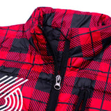 Douglas Fur Plaid Down Vest