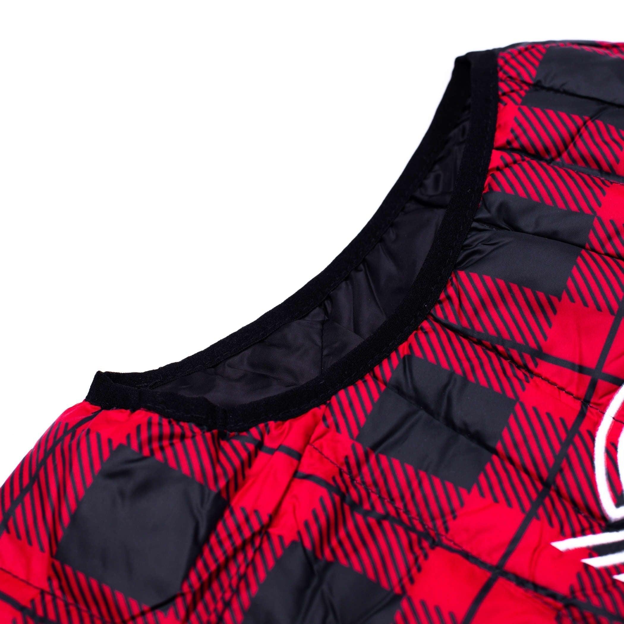 Douglas Fur Plaid Down Vest