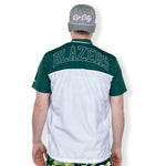 Era Golf Crest Short Sleeved Green & White Windbreaker