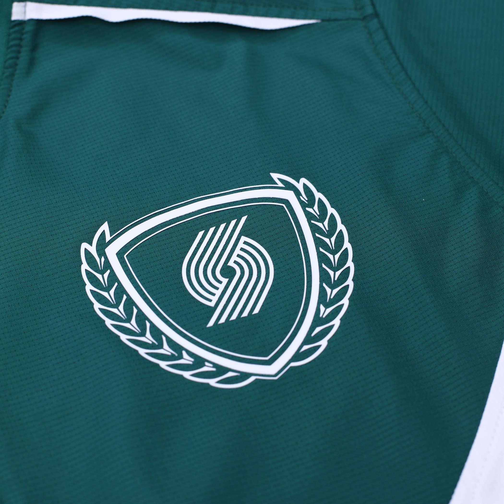 Era Golf Crest Short Sleeved Green & White Windbreaker