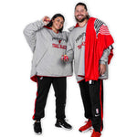 Fuzzy Fleece Reversible Oversized Hoodeez