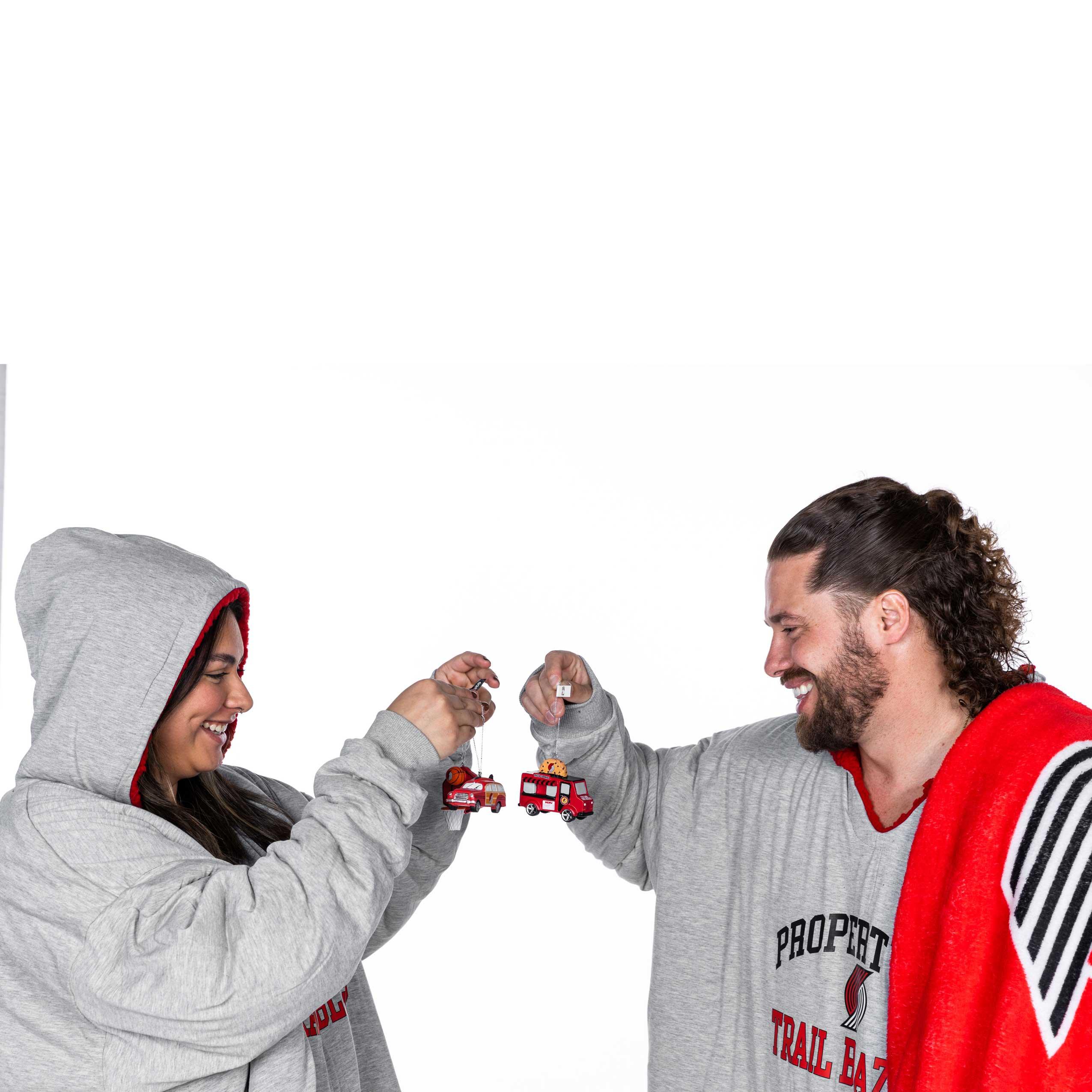 Fuzzy Fleece Reversible Oversized Hoodeez