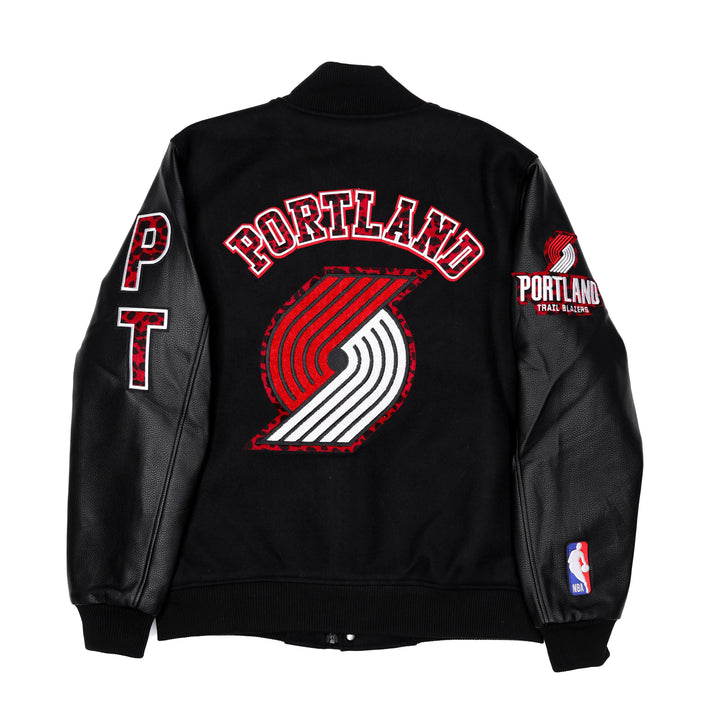 Pro Standard Animal Print Wool Varsity Jacket