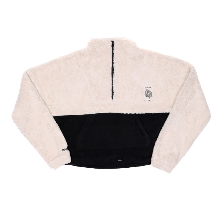Mitchell & Ness Women's Cozyfield Fuzzy Half-Zip Pullover