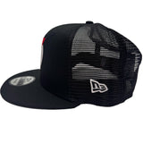 Black Trucker Snapback
