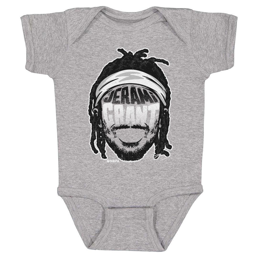 Jerami Grant Player Silhouette Infant One Piece Creeper Kids Baby Onesie Heather Gray