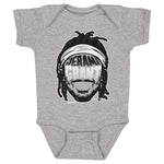 Jerami Grant Player Silhouette Infant One Piece Creeper Kids Baby Onesie Heather Gray