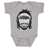 Jerami Grant Player Silhouette Infant One Piece Creeper Kids Baby Onesie Heather Gray