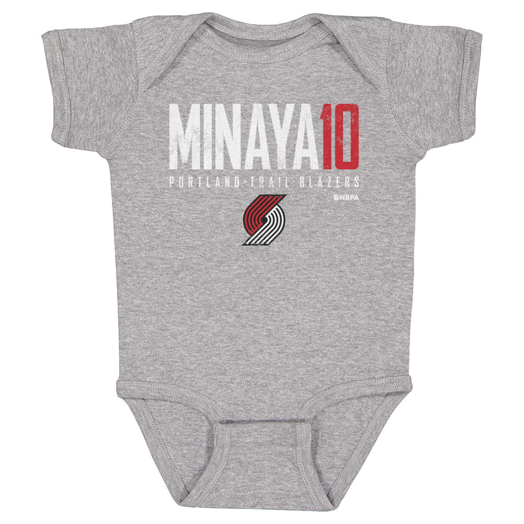 Justin Minaya Elite Creeper Baby One Piece Kids Baby Onesie Heather Gray