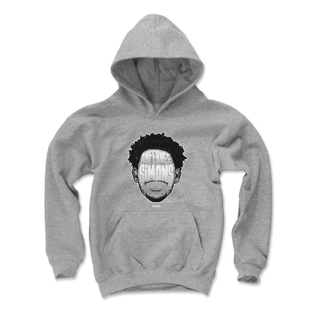 Anfernee Simons Portland Player Silhouette Youth Hoodie Graty