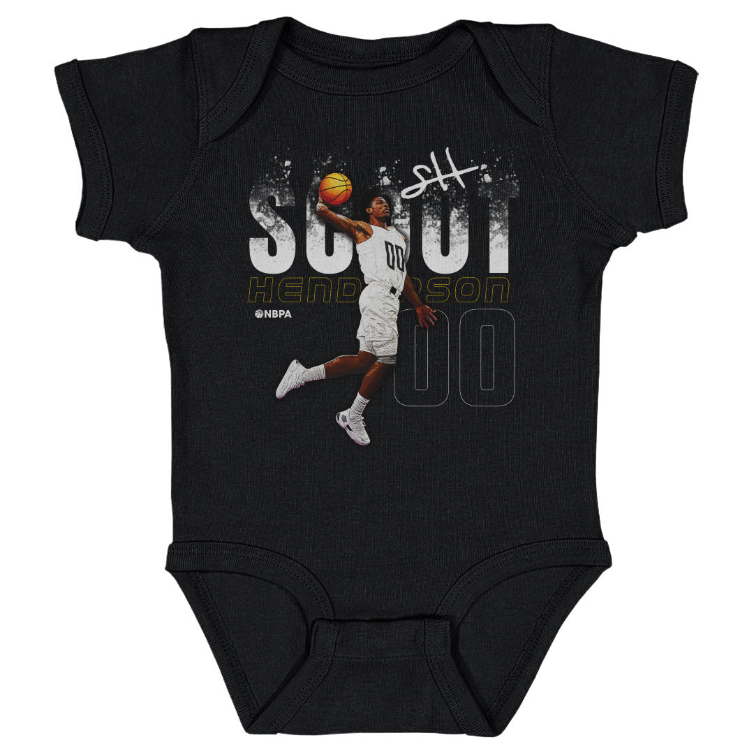 Scoot Henderson Portland Dissolve Infant Black One Piece Creeper - Rip City Clothing