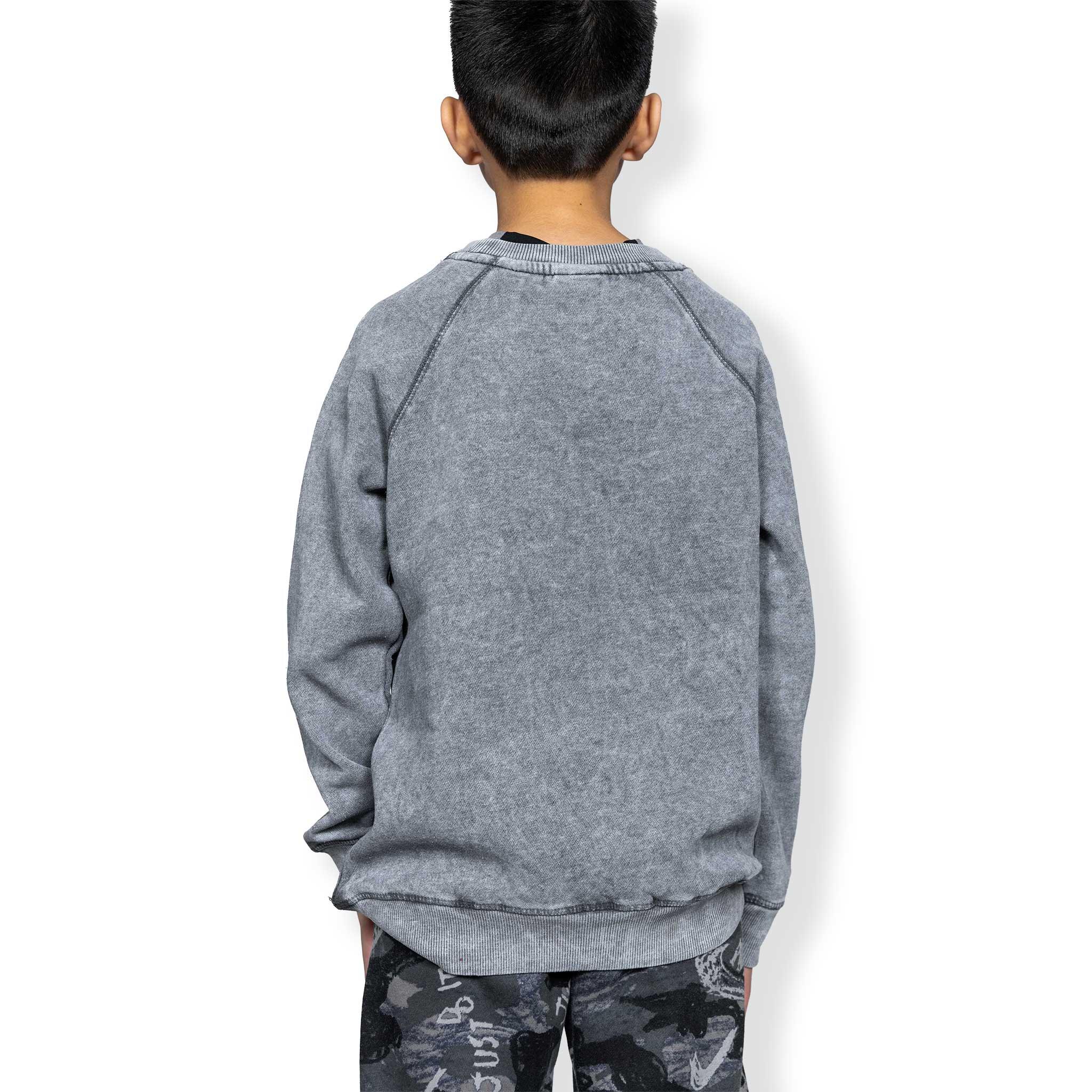 Kids The Storm Gray Fleece Sweatshirt