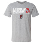 Kris Murray Men's Black or Gray Elite Cotton T-Shirt Men's Cotton T-Shirt Heather Gray