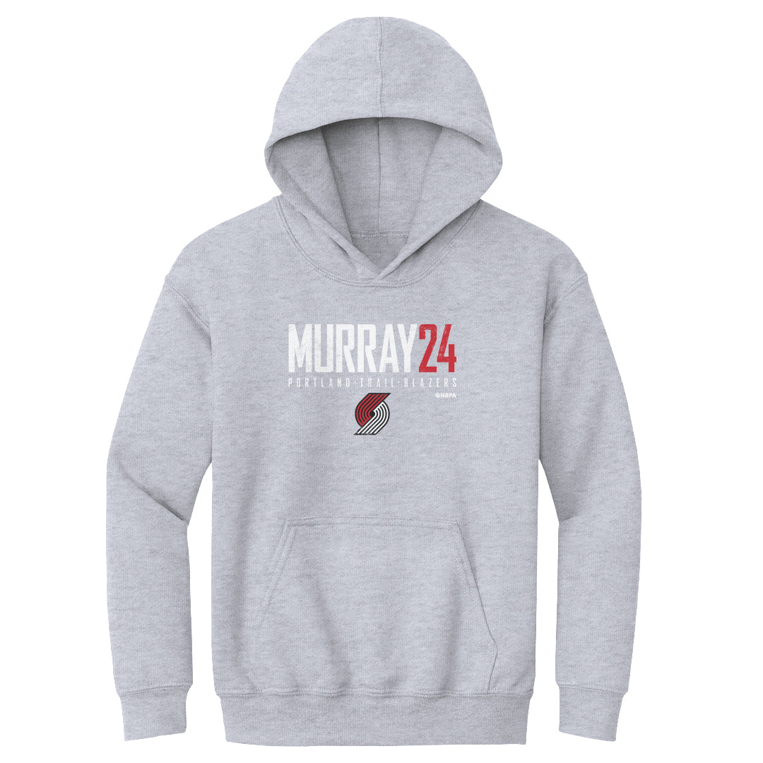 Kris Murray Portland Trail Blazers Elite Youth Hoodie Kids Youth Hoodie Gray