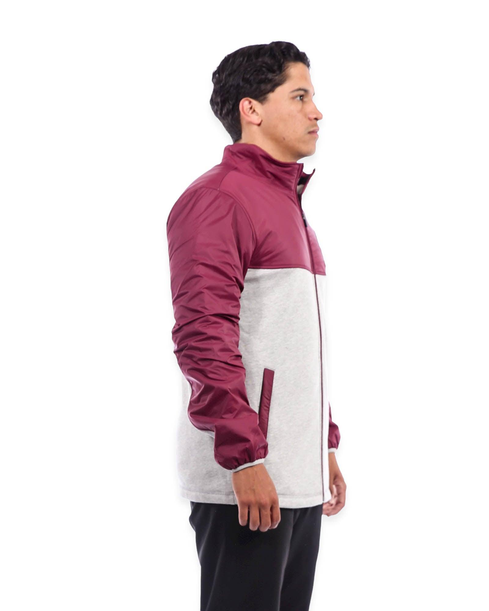 Maroon & Gray Completion Jacket
