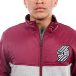 Maroon & Gray Completion Jacket