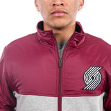 Maroon & Gray Completion Jacket