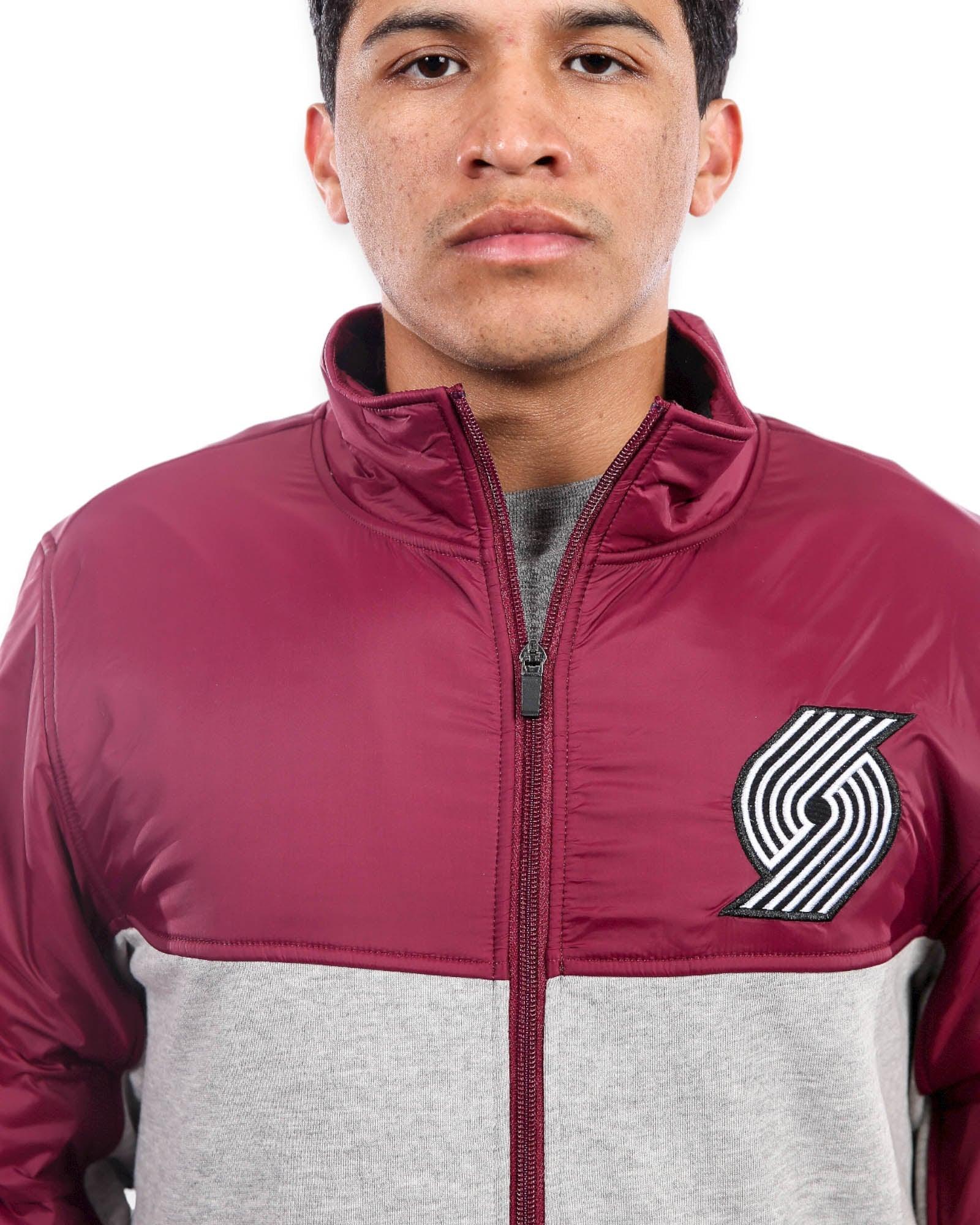Maroon & Gray Completion Jacket