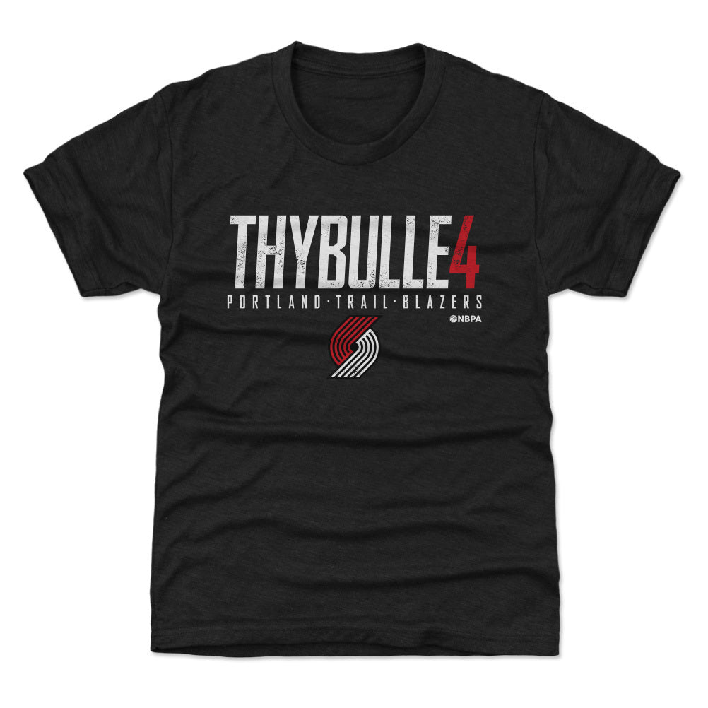 Matisse Thybulle Portland Trail Blazers Elite Youth T-Shirt Kids T-Shirt Tri Black
