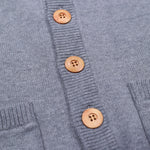 Mitchell And Ness Gray Collegiate Cardigan Sweater