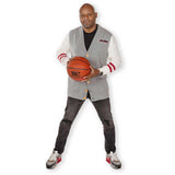 Mitchell And Ness Gray Collegiate Cardigan Sweater