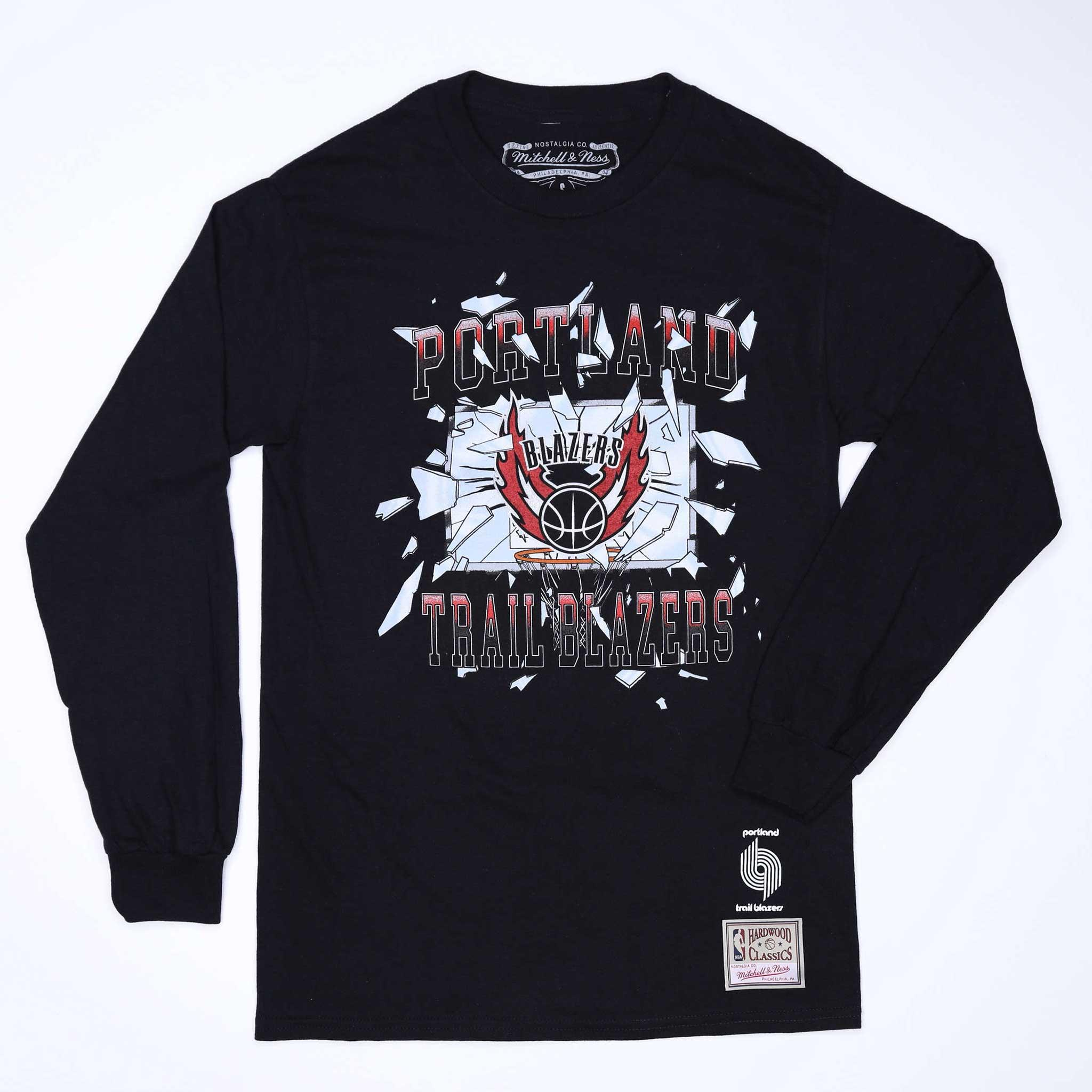 Mitchell & Ness Big Face Black Long Sleeved T-shirt