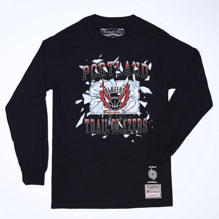 Mitchell & Ness Big Face Black Long Sleeved T-shirt