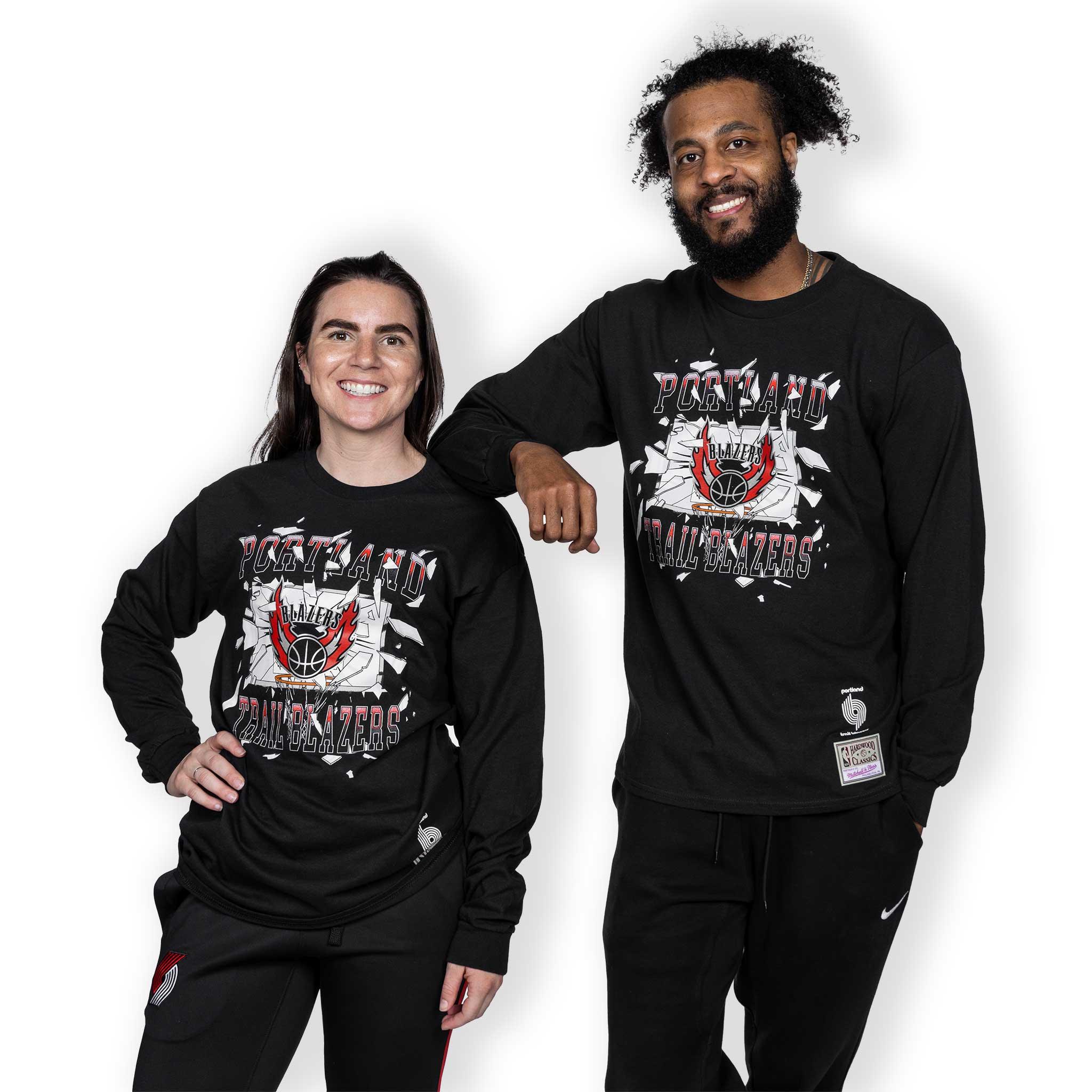 Mitchell & Ness Big Face Black Long Sleeved T-shirt