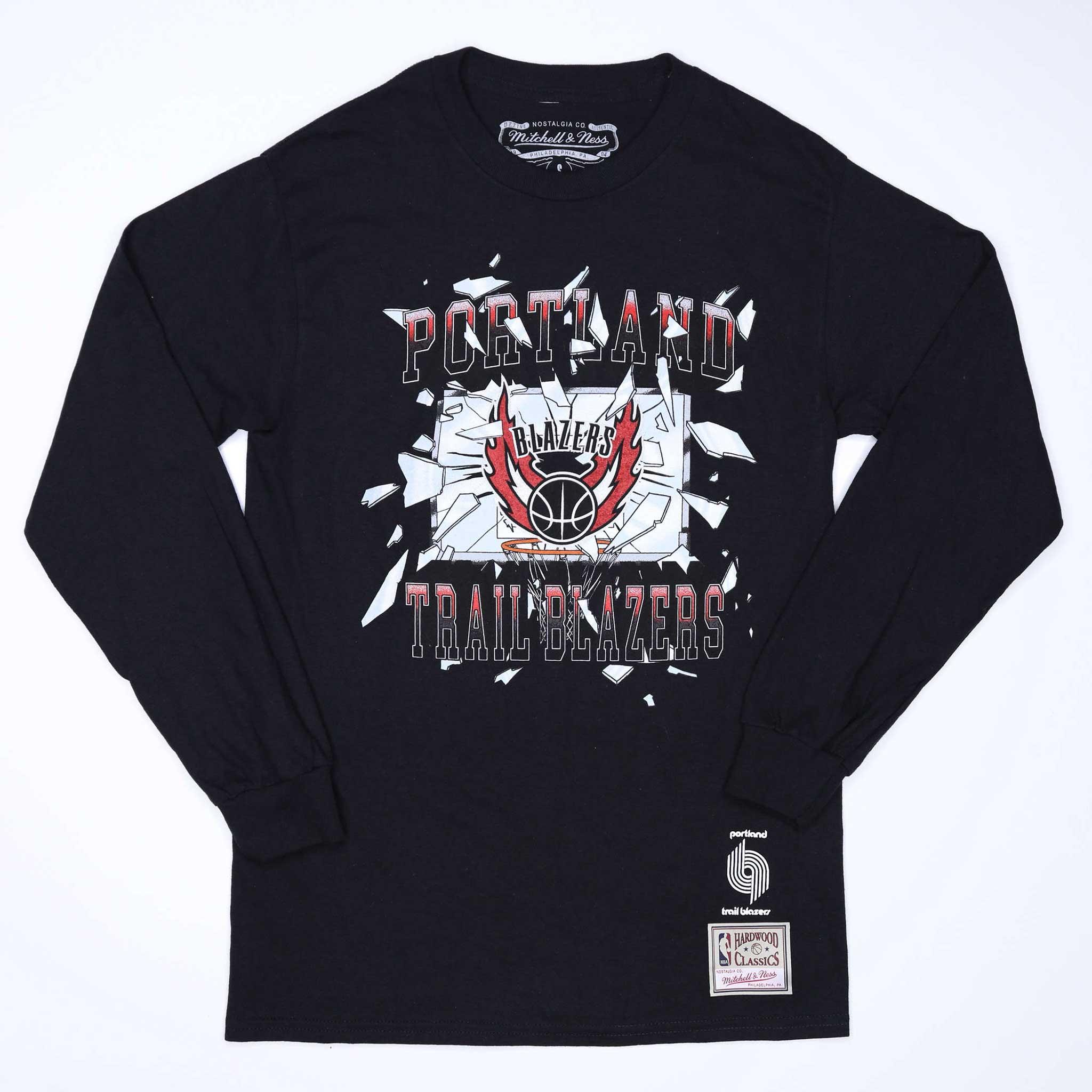 Mitchell & Ness Big Face Black Long Sleeved T-shirt