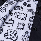 Mitchell & Ness Doodle Coaches Black Satin Jacket