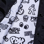 Mitchell & Ness Doodle Coaches Black Satin Jacket