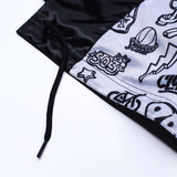 Mitchell & Ness Doodle Coaches Black Satin Jacket