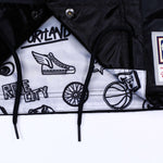 Mitchell & Ness Doodle Coaches Black Satin Jacket