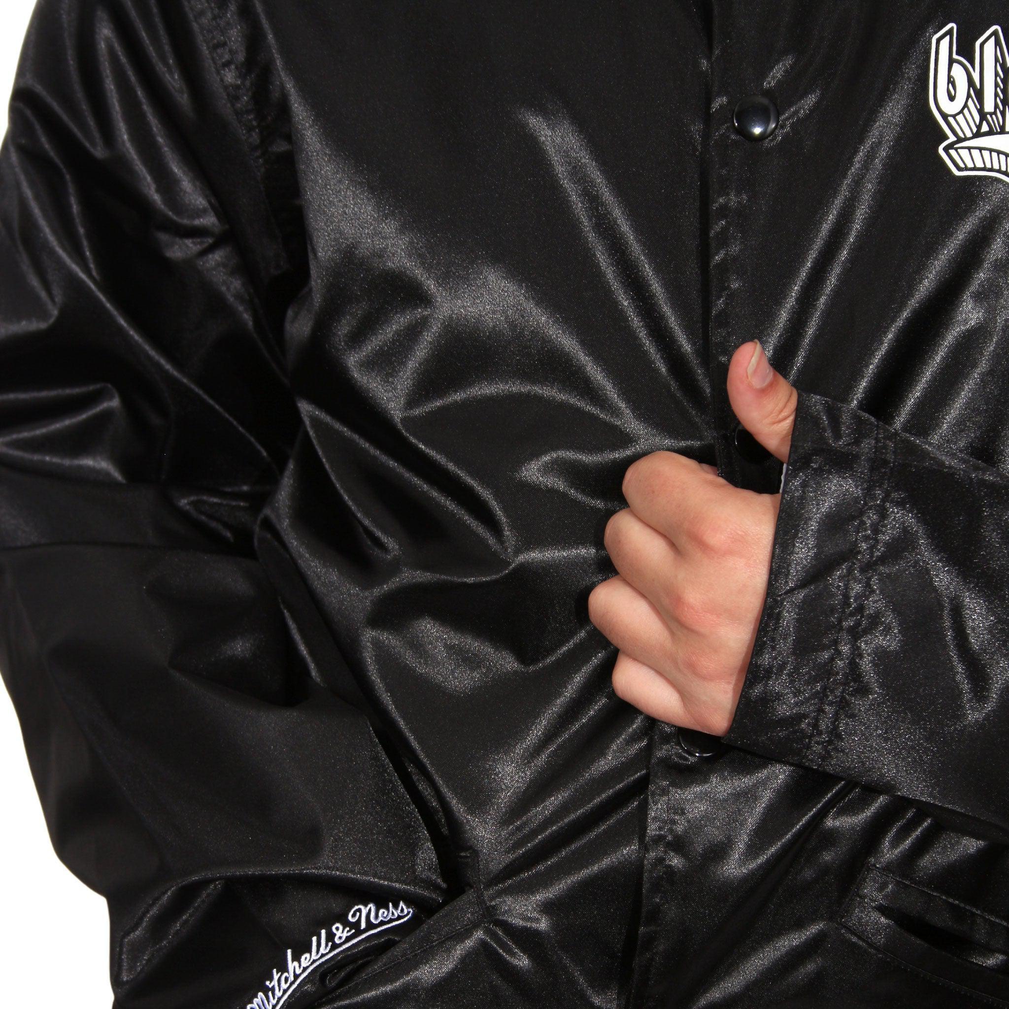 Mitchell & Ness Doodle Coaches Black Satin Jacket