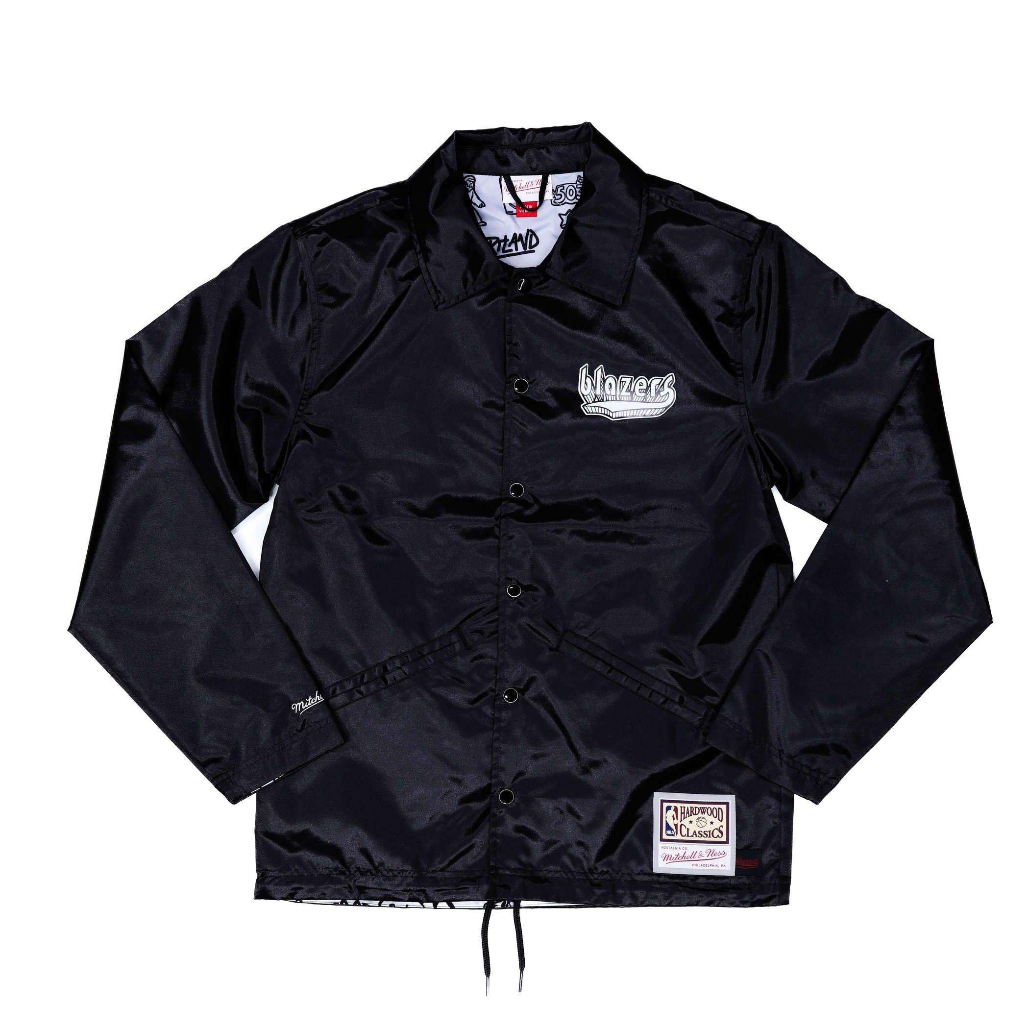 Mitchell & Ness Doodle Coaches Black Satin Jacket